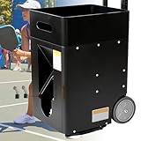 Machine de Pickleball | Vitesse & angle réglables | Contrôle d’effet | APP & télécommande | Capacité 50 balles | Pour adultes & enfants