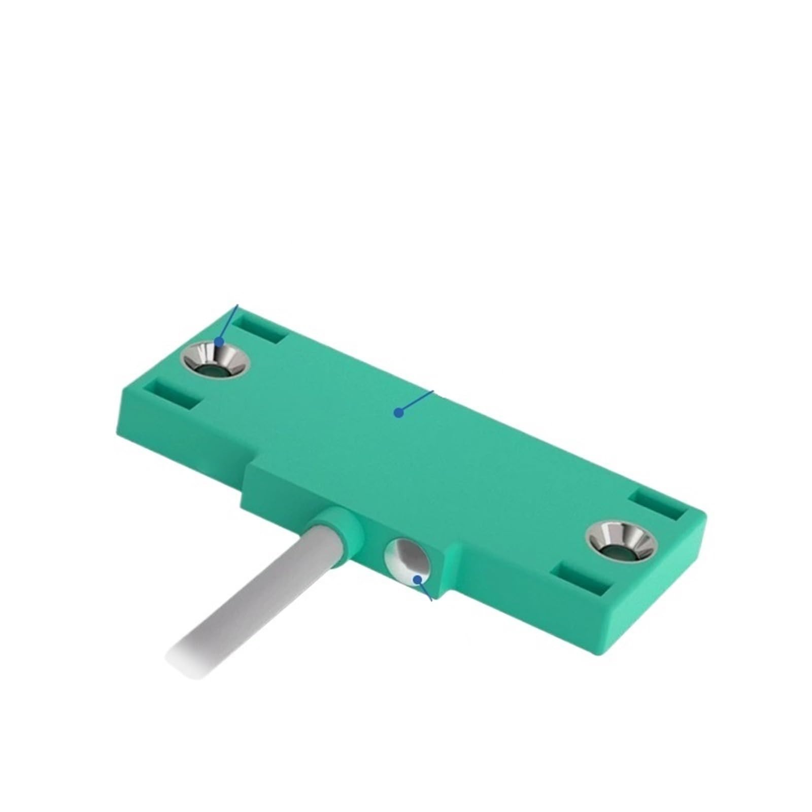 RCGKNNMUZ CBN5-F46-E0 NPN or PNP 10-30VDC 2-10mm Detection DistanceFlat Housing Capacitive Proximity Switch Sensor(10mm NPN NO)