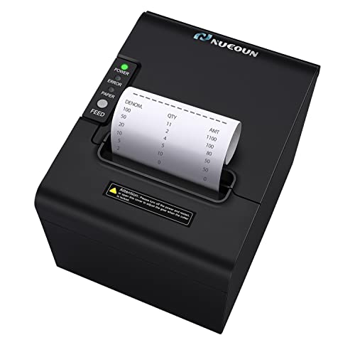 Nucoun Receipt Printer Vcp-80 80Mm Thermal Receipt Printer, Serial Usb Network Cash Box Interface (80 Mm)；Connect Vc-7 Vc-3 Bill Value Counter #TOP3