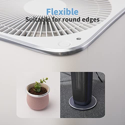 Image of Art3d 20 ft Flexible Outside Corner Trim for Tile Edge, Glittery Silver | Durable, Waterproof, Strong Adhesive, High Viscosity, Easy to Clean, Ideal for Tiles Edges, Furniture Decoration, Countertops