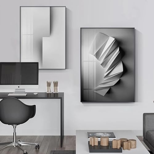 Gris blanc affiche nordique mur art photos pour salon et loft industriel