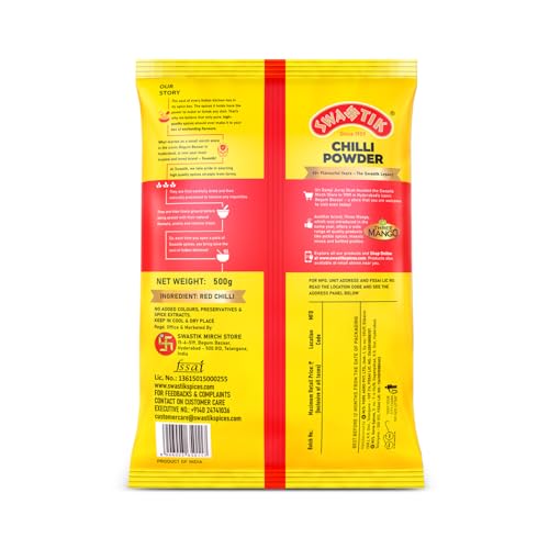 Image of Swastik Mirch Powder | Rich In Flavour | No Added Colours | Natural And Authentic (500 Gram)