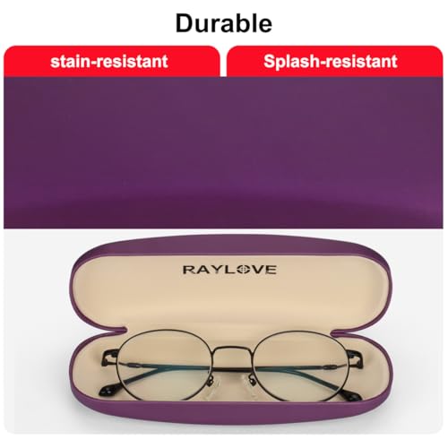 Image of RayLove Unisex Hard Shell Eyeglasses Cases, Protective Case For Glasses
