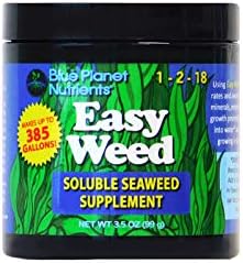 Easy Weed Soluble Seaweed (3.5 oz) Soluble Kelp Supplement | for All Plants & Gardens | Makes UP to 385 GALLONS | Blue Planet Nutrients