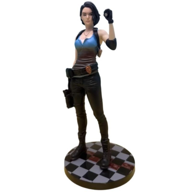 REOZIGN Jill Valentine Anime Standing Combat Figure 17 cm/6.7 Inches PVC Made of Action Model Statue Decoration Ornament Gifts