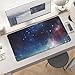 Night Sky Outer Space Desk Mat Non-Slip Laptop Writing Pad Large Keyboard Mousepad with Rubber Base 23.6