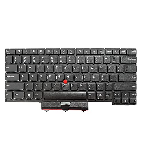 Clavier ordinateur portable Lenovo E14 Gen 3 noir QWERTY pièce rechange US