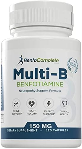 Miniatura 3 de Benfotiamine Multi-B Fórmula de apoyo a la neuropatía para el apoyo nutricional de la neuropatía - 360 cápsulas - Paquete de 3 botellas