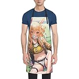 [RFSHOPWF] ウマ娘 ライスシャワー エプロン H型シンプルカフェエプロン おしゃれレディースメンズポケット付き シワになりにくい撥水汚れにくい家庭用ピナフォア 保育士キッチン業務用作業用えぷろん。70cm×84cm