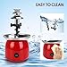 VAlinks Chocolate Fountain with 6PCS Fork Mini Electric Chocolate Melting Machine Fondue Fountain Set (Red)
