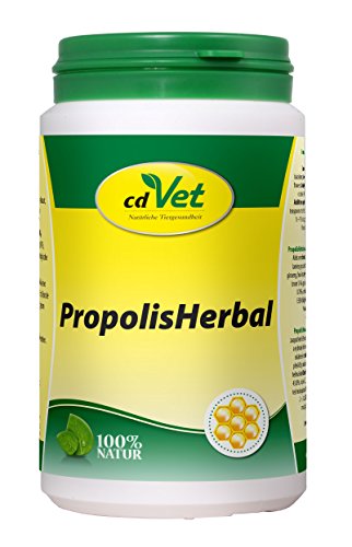 cdVet PropolisHerbal 15g - Propolis Nahrungsergänzung für Hunde, Katzen, Nager, Pferde und Haustiere durch Flavanoide und Spurenelemente