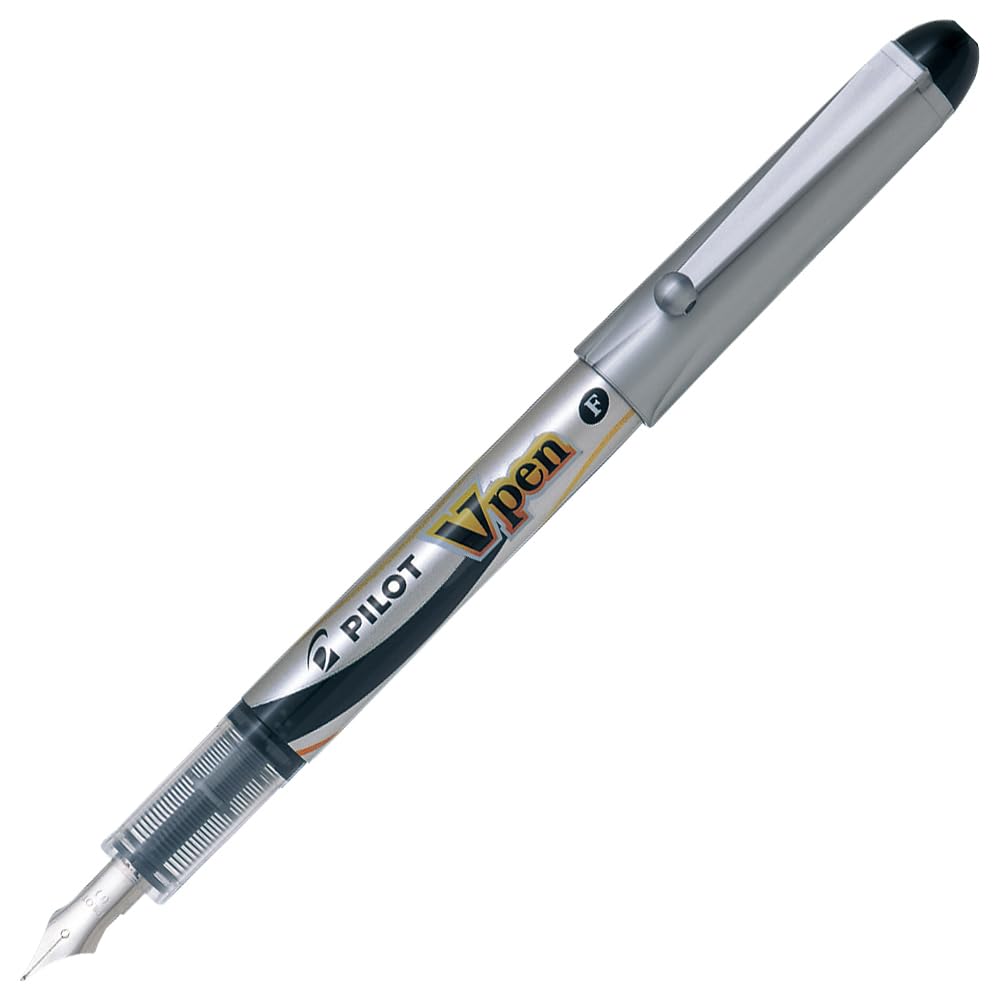Pilot Fine-Nib Disposable Fountain Pen, Black Ink (SVP-20NS-B