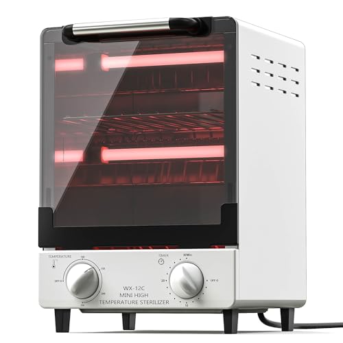 12L Nail Tool Sterilizer with Temp Control & Trays