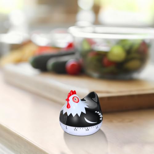 Zerodeko Mechanical Kitchen Timer 2 Pack Cartoon Hen Shape Cooking Timer Wind up Countdown for Restaurant Cooking Home Baking Study Time 2.63 X 2.55 X 2.55 in by Zerodeko - Used condition - Image 8