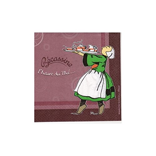 20 SERVIETTES 3 PLIS BECASSINE L'HEURE DU THE
