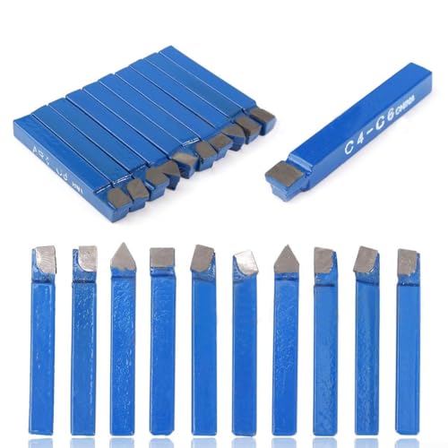 10 Piezas Cortador de Carburo para Torno Metal 1/4" miniatura 1