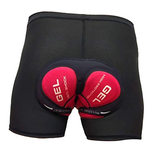 Fancyes Calções Acolchoados para Roupa Interior para Roupa Interior de Short , M vermelho