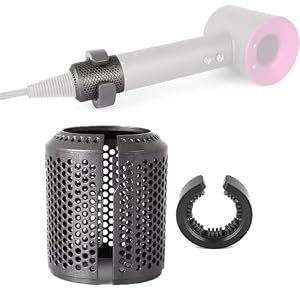 MYAYD Verbesserter Haartrocknerfilter, Ersatz für Dysòn Supersonic HD15 HD01 HD03 HD07 HD08 Modellen, Reparaturzubehör mit 1 Staubschutzhülle und 1 Reinigungsnetz (Dunkelgrau)