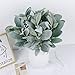 Plcnn 10Pcs Artificial Flocked Lambs Ear Faux Lambs Greenery Stems Silk Plants Leaves Table Arrangement Stems Bouquet for Floral Arrangement