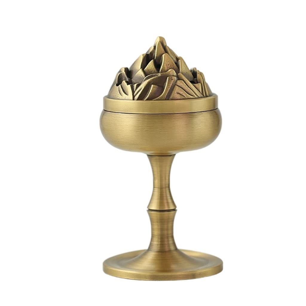 Incense Burner Copper Incense Burner Creative Retro Zen Home Living Room Office Ornaments Waterfall Incense Burne