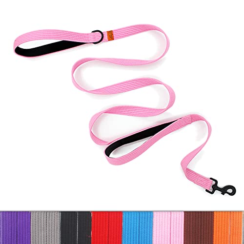 Lynxking Dog Training Leash Double Handle Dog Leash Heavy Duty 6Ft Webbing 2 Padded Handles Leash Long Reflective Safety Walking Lead For Small Medium Large Dogs #TOP7