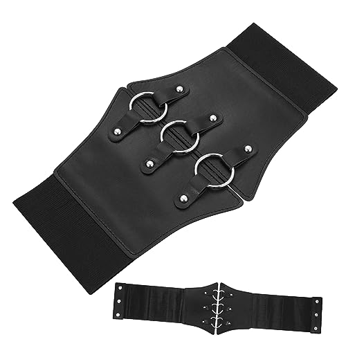 GALPADA 2pcs Wide Corset Belt for Women Elastic Dress Waistband Dress Accessories