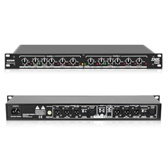 Professional Audio Crossover, 2/3 Way Stereo/ 4 Way Mono Crossover with XLR Input and Output, Stereo Audio Sound Processing Crossover for PA System with Subwoofer