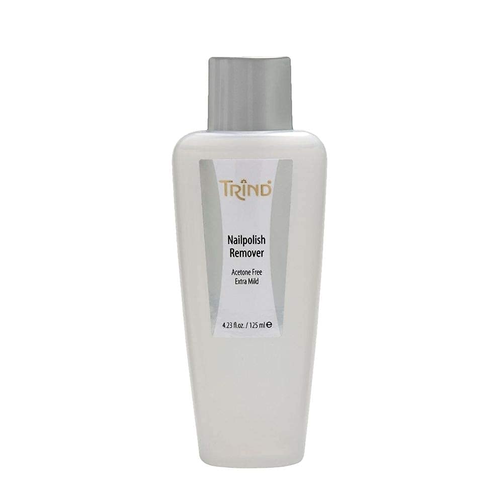Trind Base Smalto Rinforzante Unghie + Remover, Kit Trattamento Ristrutturante Unghie Fragili O Sfaldate - 1X9Ml + 1X125Ml