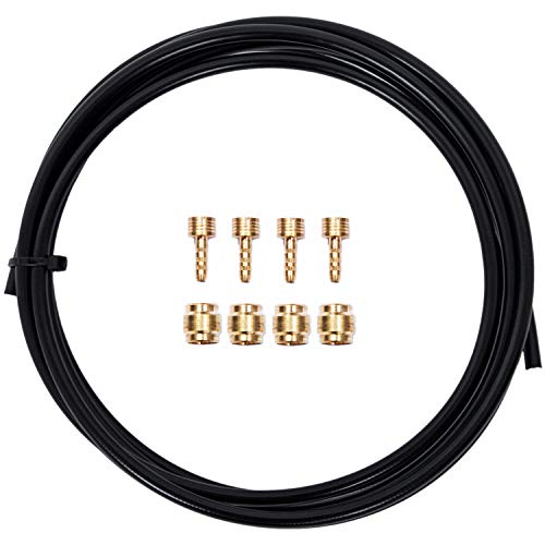 Ybeki Bicycle Brake Hose And Brass Connection Insert Kit, 2500Mm Bike Hydraulic Disc Brake Hose Kit For Shimano Bh59 Bh90 Avid Sram Magura (Black Avid Sram) #TOP8