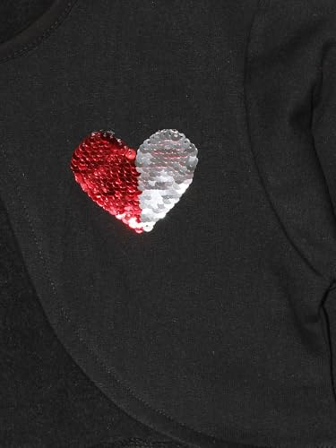 Image of KiddoPanti Girls Fleece Crop Length Shrug | Cotton Poly Fleece Fabric |Sequin Patch on Chest | Front Open Pearl Button Closure | Crop Length, Full Sleeve | Lightweigth & Breathable Girls Shrug