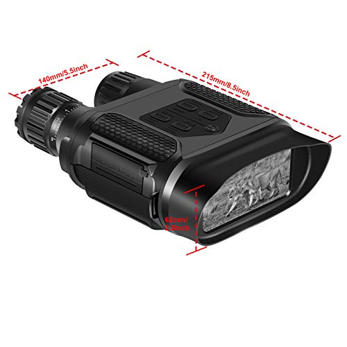 Gosky Visión Nocturna Digital para día y Oscuridad Total - 3 Niveles de Infrarrojos Ajustables - Pantalla Grande de 4 '' - Alcance de visualización de 400 m múltiples escenas
