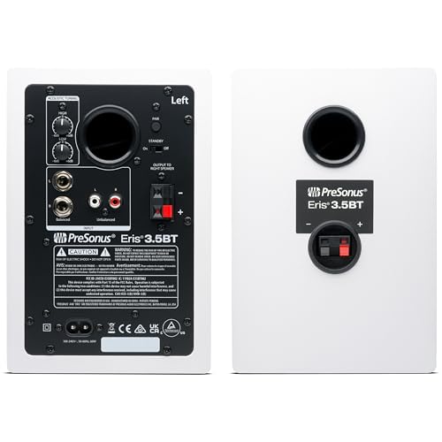 Image of PreSonus Eris 3.5-inch Media Reference Monitors with Bluetooth connectivity (White)