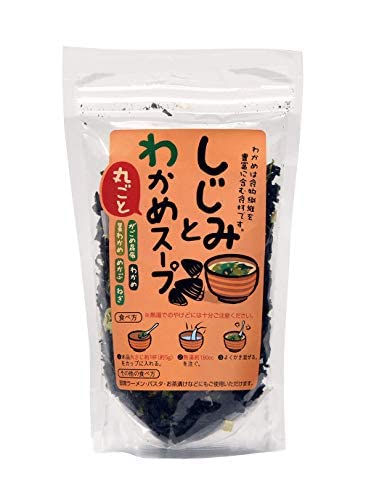 Miyazaki Low calorie!! Instant soup base (clam,Kelp,Seaweed,Leek,Kagome kelp,Seaweed stem,Mekabu) 2.6 oz Just pour hot water to complete… (Clam)