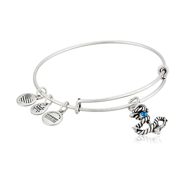 Alex and Ani Anchor III EWB, Rafaelian Silver Bangle Bracelet