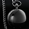 Tiong Smooth Mens Pocket Watch with Chain Classic Mechanical Hand-Wind Pocket Watch Steampunk Pocket Watches for Men with Gift Box #1