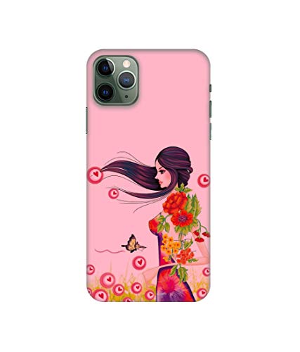 Image of Amazon Brand - Solimo Designer Lady Vector Pattern 3D Printed Hard Back Case Mobile Cover for Apple iPhone 11 Pro Max