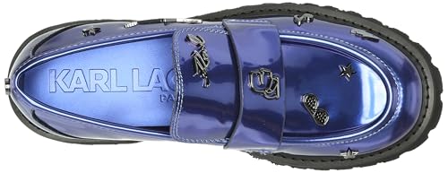 Image of Karl Lagerfeld Women's Gaston Lug Sole Loafer with Pin Embellishments