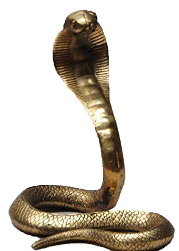 YUNHAO Christmas Chinese Fengshui ottone Wild Animal King cobra King Snake statue Sculpture Halloween