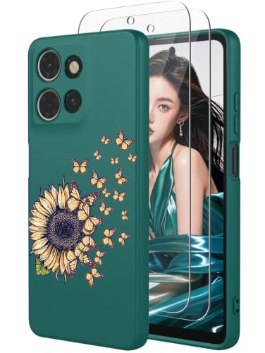 Coque Motorola Moto G 5G 2026 silicone liquide antichoc avec film protection écran souple et durable