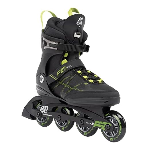 K2 Skates Herren Inline Skates F.I.T. 80 PRO, Black - Olive, 30G0211.1.1.100