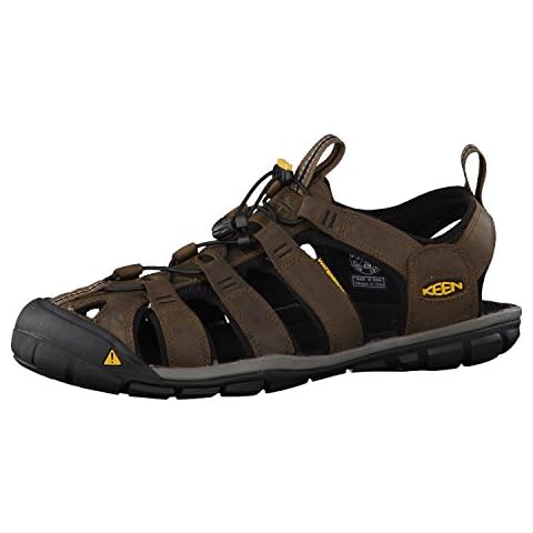 KEEN Men's Clearwater CNX Sandal, Dark Earth/Black, 10 UK (11 US) Cover