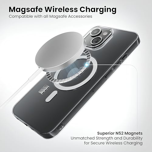 Image of Anti-Yellow Clear Case for iPhone 14 Plus | UV Shield Technology | Zero-Yellowing Formula | MagSafe Compatible | Drop Protection (TPU + Polycarbonate | Crystal Clear)