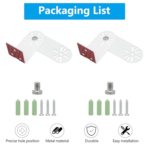 Haoyou Outside Corner Wall Mount Bracket for Wyze Cam Pan V3/V4 Wyze Cam V4/V3, Maximum Coverage on Both Sides of the House 270 Degrees, Reduces Blind Spots and Maximises Field of View (2Pack White) by Haoyou - Used condition - Image 8