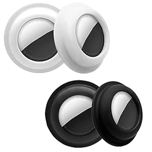 Aimtel Case Compatible with Apple Airtags Case Air Tag Holder Cover Airtag Sticker Stick on Adhesive Mount Silicone for…