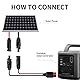 ZkeeShop Solar kabel für Solarstecker zu Anderson Stecker Kabel 45A 12AWG Solarpanel Verlängerung Kompatibel mit Ecoflow Delta Pro Jackery 1000 Solarpanel Tragbare Powerstation Solargeneratoren （60cm）