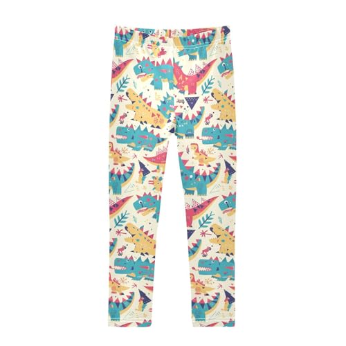 KLL Plaid Buffalo Vintage Girls Basic Leggings Casual High Waisted Athleisure Pants Gym