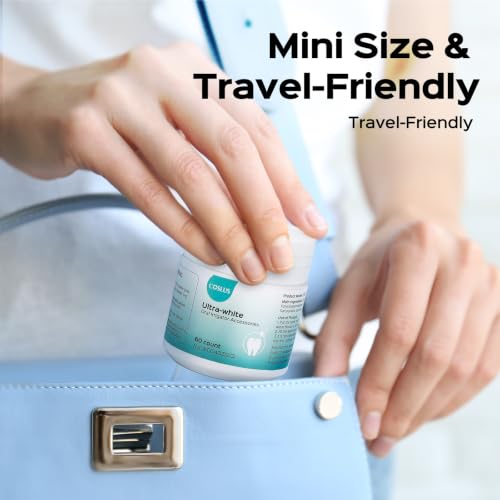 Image of COSLUS Whitening Water Flosser Replacement Tips with 60 Pcs Mint Refills | Compatible with C20 (F5020E) & E40 (WFP14) Portable Water Flossers - Improve Stains Gently& Fresh Breath for Daily Oral Care