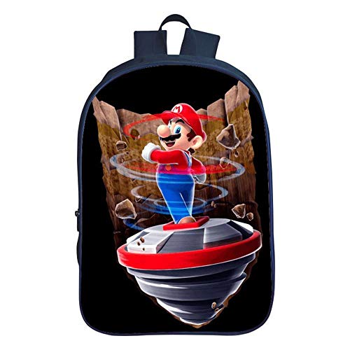 QWEIAS Mochila para niños: Super Mario Bros 3D Toddler Kids Escolar para pequeños
