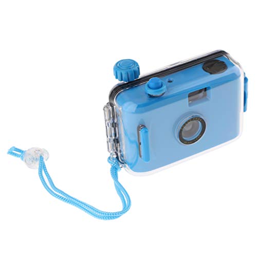 Homyl Underwater Waterproof Lomo Camera Mini Cute 35mm Film With Housing Case Blue