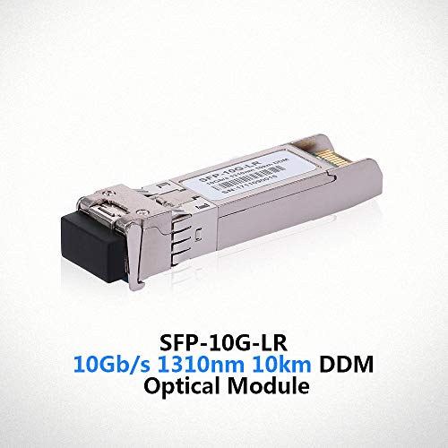 Goofly Módulo óptico de transceptor de fibra SFP-10G-LR 10Gb / s 1310nm 10km DDM 10 Gigabit de modo